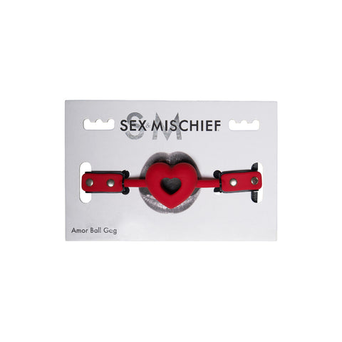 Sex & Mischief Amor Adjustable Heart-Shaped Ball Gag BDSM Accessory > Bondage Gear > Gags and Bits