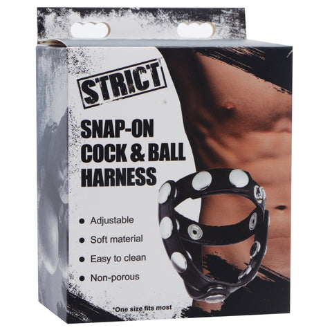 Snap-On Cock and Ball Harness for Enhanced Male Pleasure COCK RINGS Sling