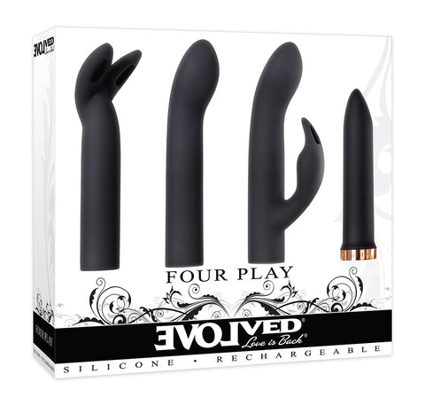 Evolved Four Play Bullet With Three Sleeves > Vibrators > Mini Vibrators