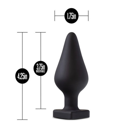 Temptasia Heart-Shaped Butt Plug Black > Anal Range > Butt Plugs