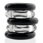 Jacker 5-Stack Five-Pack Tube Super-Strong Cockrings > Cock Ring > Sets