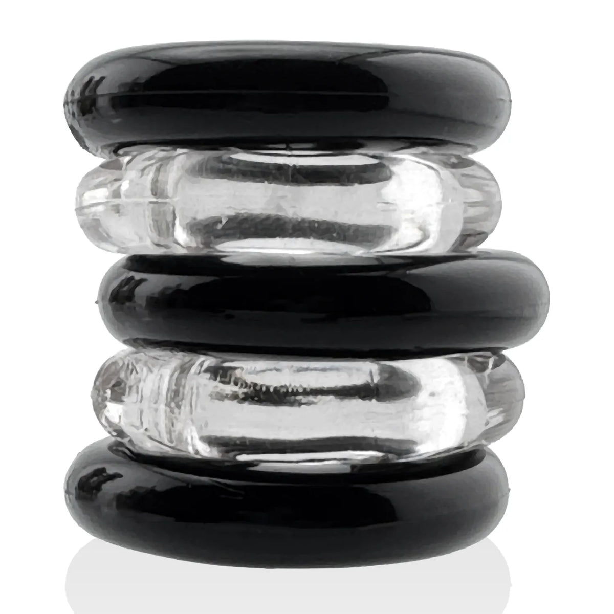 Jacker 5-Stack Five-Pack Tube Super-Strong Cockrings > Cock Ring > Sets