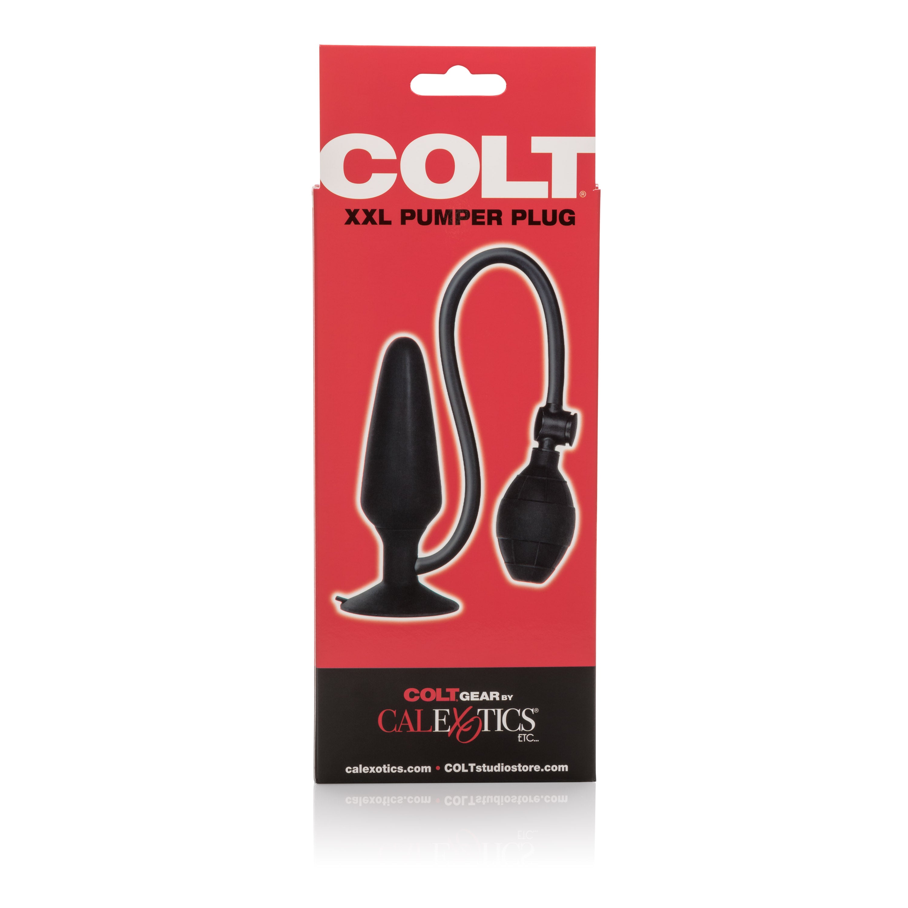 Colt XXL Pumper Plug Black Silicone Inflatable Anal Plug with Squeeze Bulb and Quick Release Valve > Anal Range > Tunnel and Stretchers