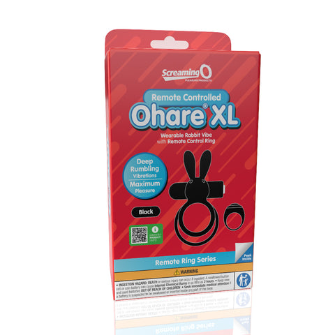 Ohare XL (Black) – Rechargeable Waterproof Remote Control Rabbit Vibrator > Sex Toys > Couples Toys