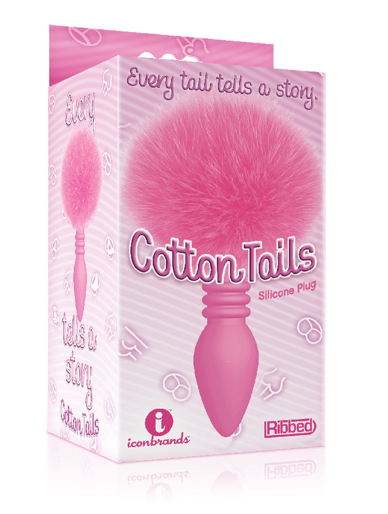 The 9s Cottontails Ribbed Butt Plug with Bunny Tail > Anal Range > Tail Butt Plugs