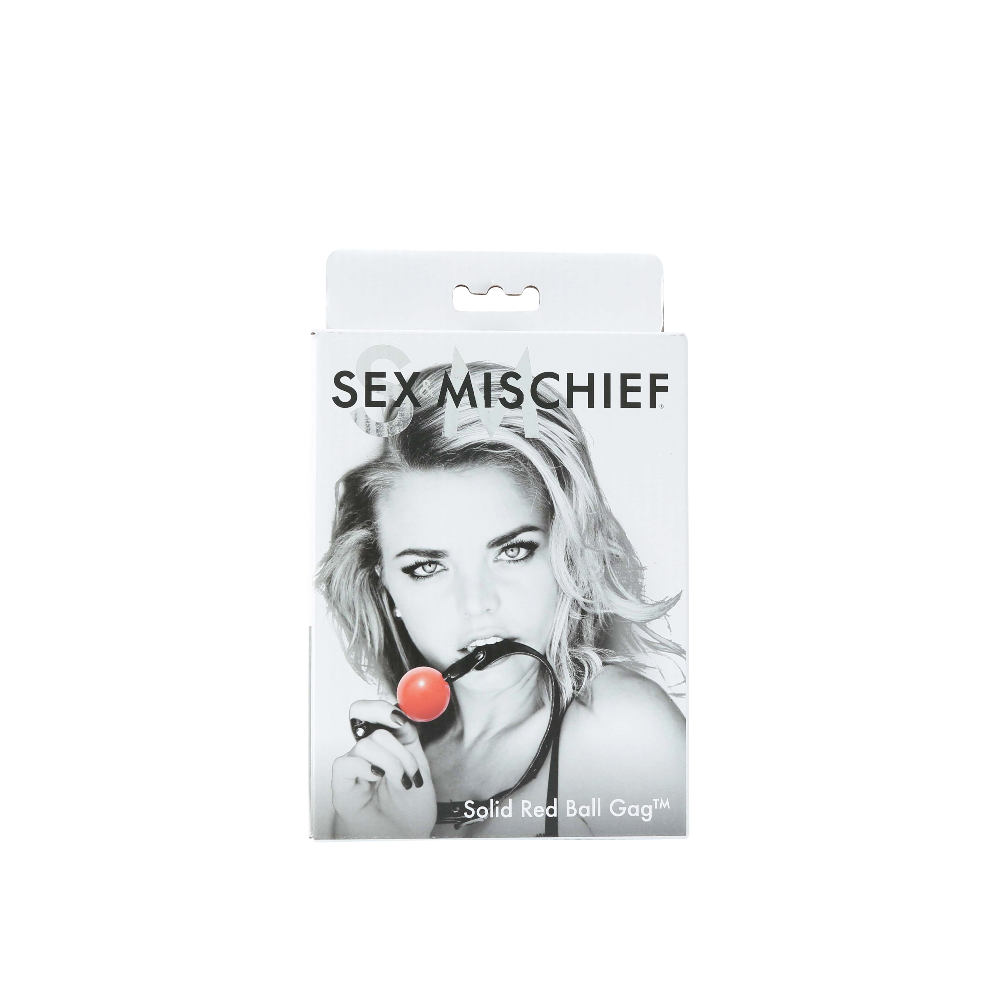 Sex and Mischief Solid Ball Gag – Soft Rubber 2-Inch Ball Gag Accessory Red > Bondage Gear > Gags and Bits