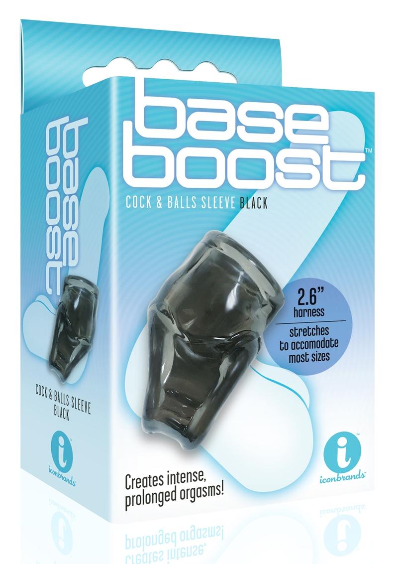 The 9's Base Boost (Black) – Body-Safe Cock and Ball Sleeve > Cock Ring > Sling