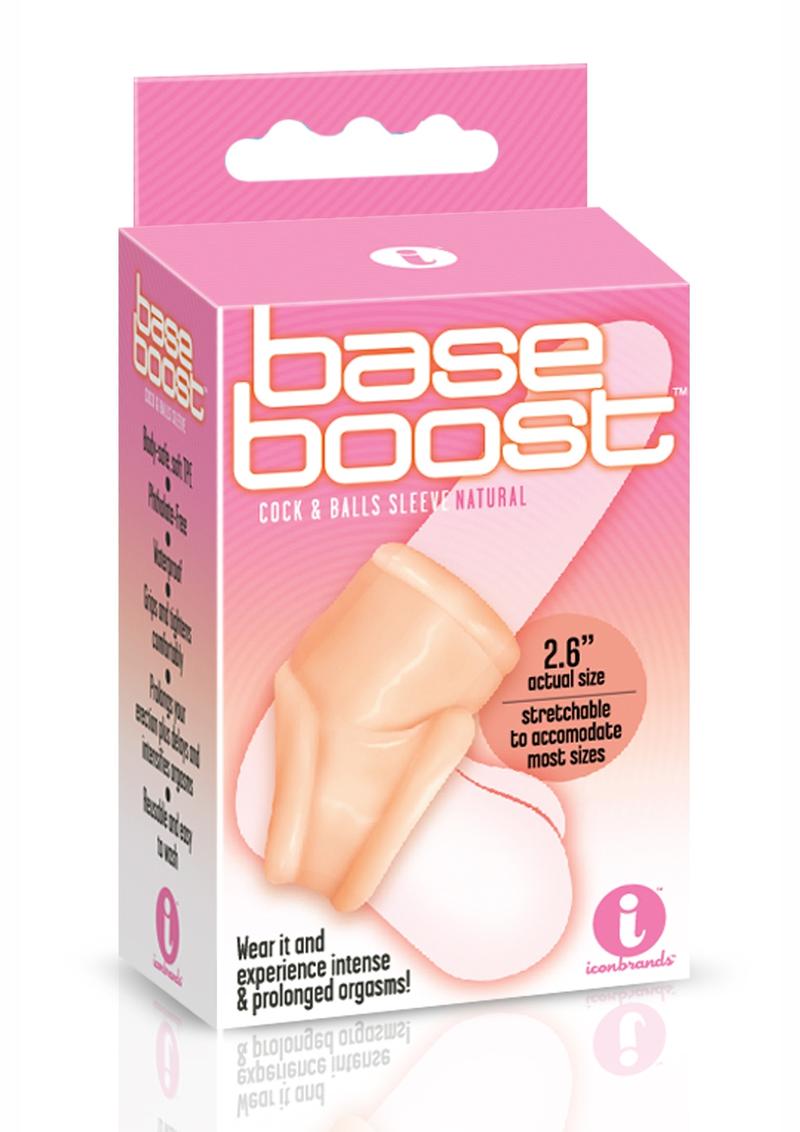 The 9's Base Boost – Body-Safe TPE Cock and Ball Sleeve Flesh > Cock Ring > Sling