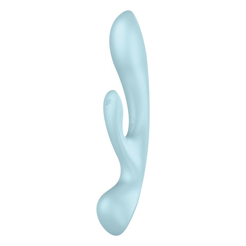Satisfyer Triple Oh (Light Blue) – Double Stimulation Vibrator > Vibrators > Ladies > Rabbit