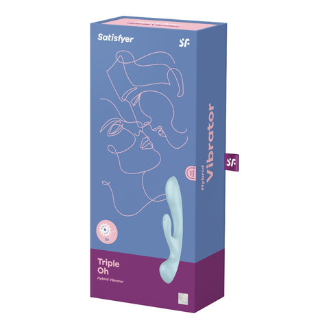 Satisfyer Triple Oh (Light Blue) – Double Stimulation Vibrator > Vibrators > Ladies > Rabbit
