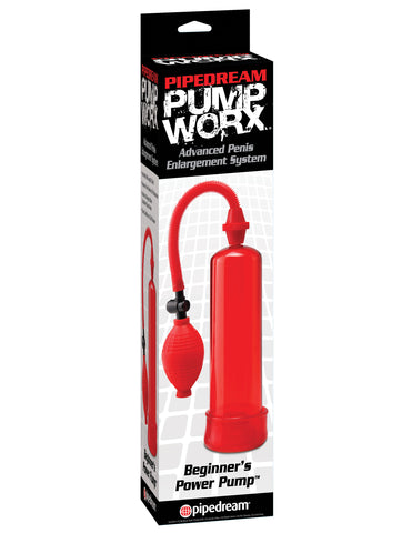 Pump Worx Beginner Power Pump for Male Enhancement and Confidence Red Pumps