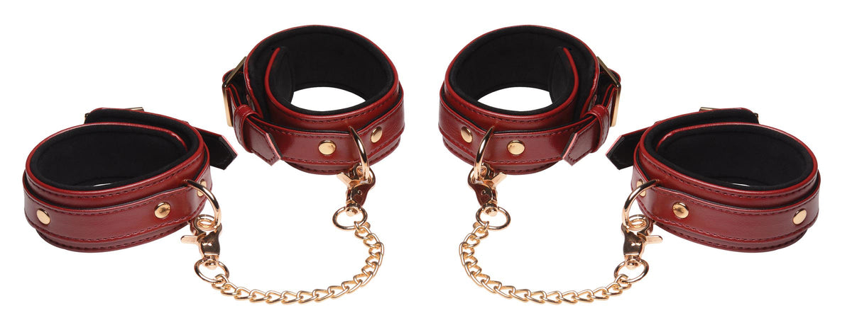 6 Piece Bondage Set – Vegan PU Leather Restraints and Cuffs Kit > Bondage Gear > Bondage Kits