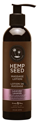 Hemp Seed Lavender Massage Lotion 237ml Bottle for Smooth Skin White Massage Oil