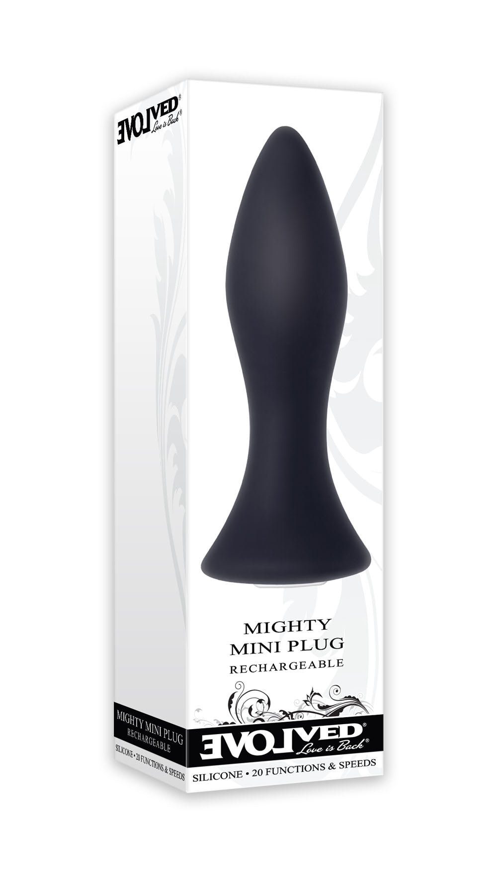 Mighty Mini Plug 8.9 cm Butt Plug Black > Anal Range > Vibrating Butt Plugs