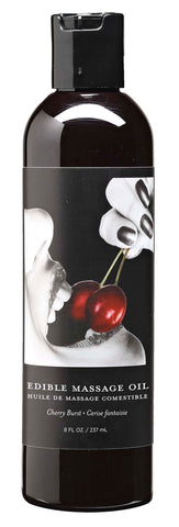 Edible Massage Oil Cherry Burst Flavoured 237 ml Bottle Default Title Massage Oil