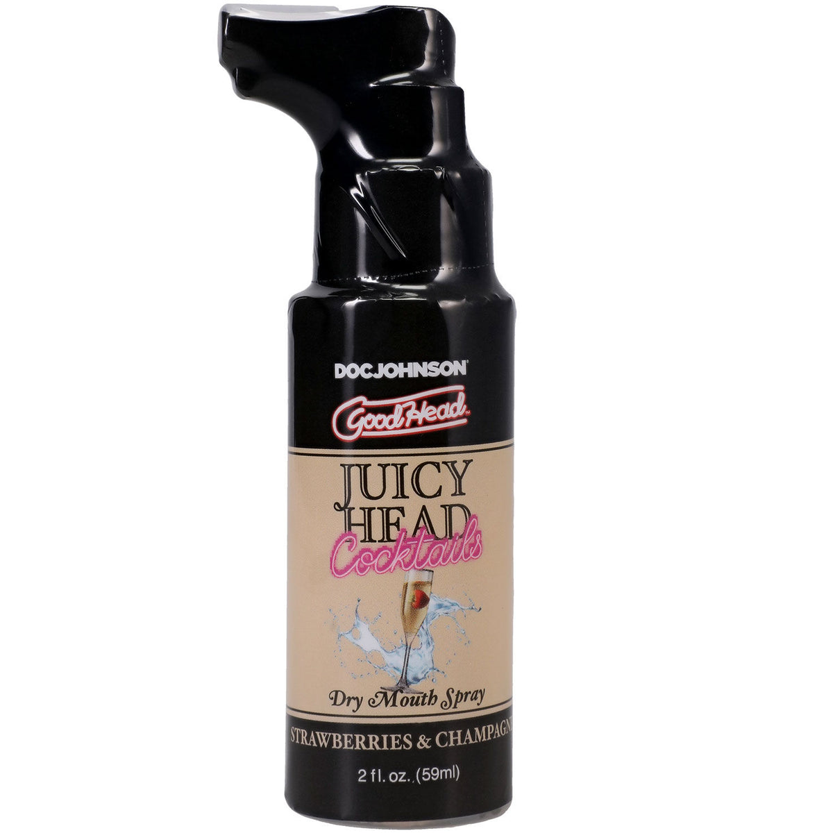 Goodhead Juicy Head (Strawberries Champagne) – Sugar-Free Vegan Friendly Dry Mouth Spray 2oz > Lube > Oral Gels & Sprays