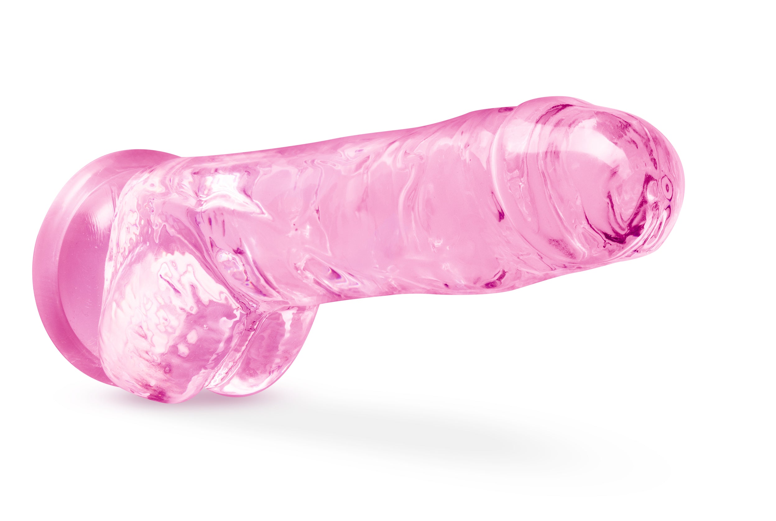 Naturally Yours 8 Inch Crystaline Dildo Rose > Dildos > Realistic Dildos