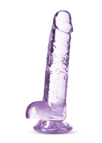 Naturally Yours 7 Inch Crystaline Dildo Amethyst Purple > Dildos > Realistic Dildos