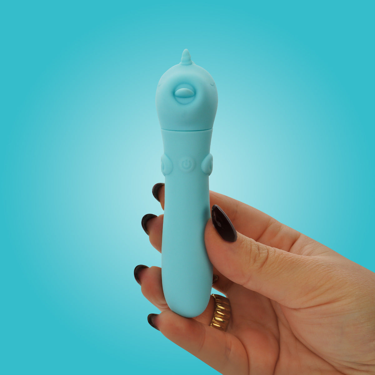 Karma Lilac Unihorn USB (Blue) – Compact Rechargeable Silicone Vibrating Bullet > Vibrators > Ladies > Clitoral Vibrators and Stimulators