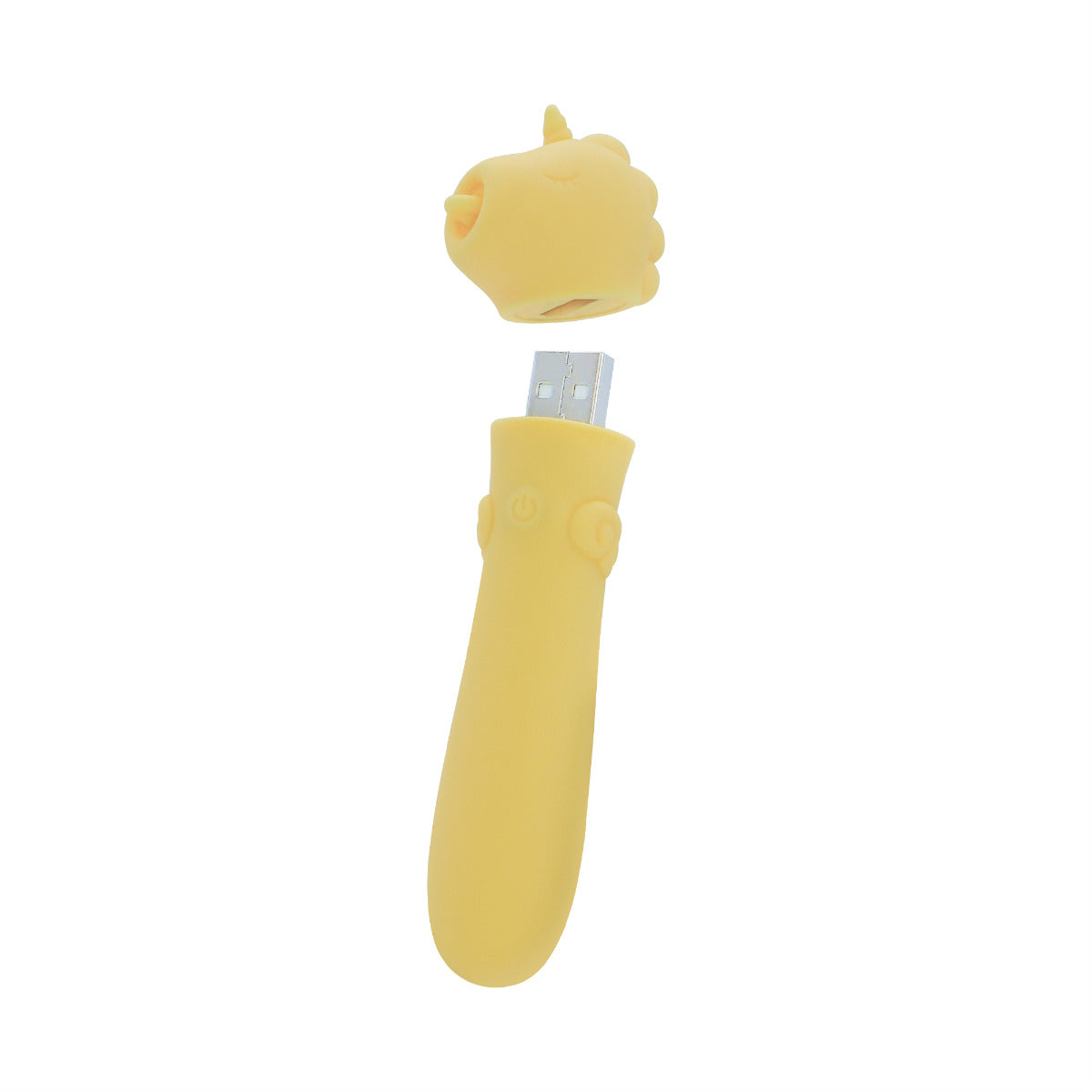 Unihorn USB Bullet (Bean Blossom Yellow) – Rechargeable 10-Speed Silicone Vibrator > Vibrators > Ladies > Clitoral Vibrators and Stimulators