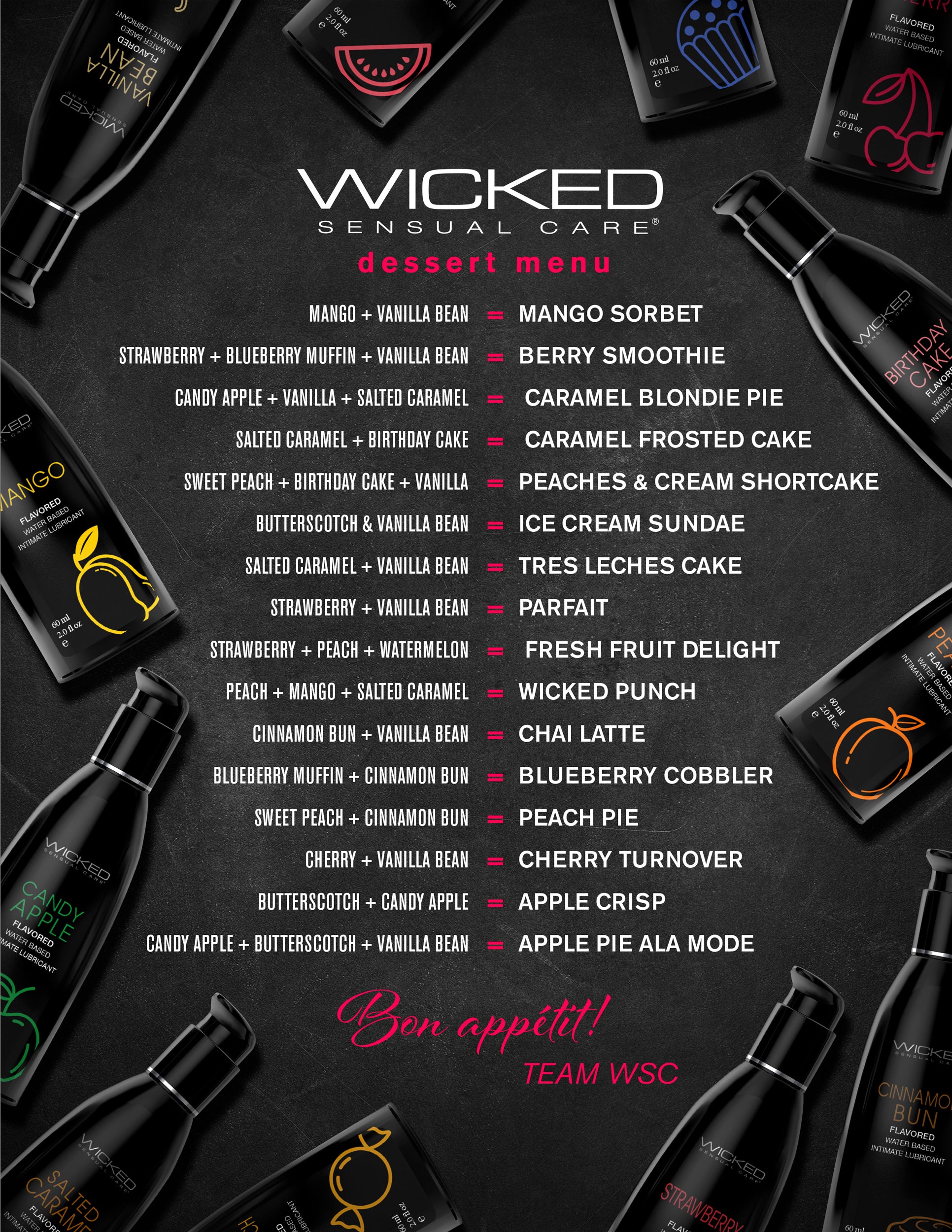 Wicked Aqua Butterscotch Flavored Water Based Lubricant 120ml Flavoured Lube
