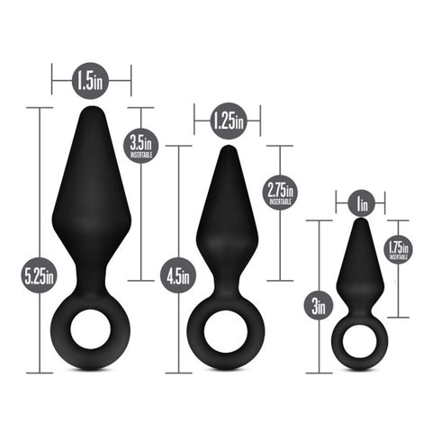 Anal Adventures Platinum Silicone Loop Plug Kit – Silicone Anal Plug Kit > Anal Range > Butt Plug Kits