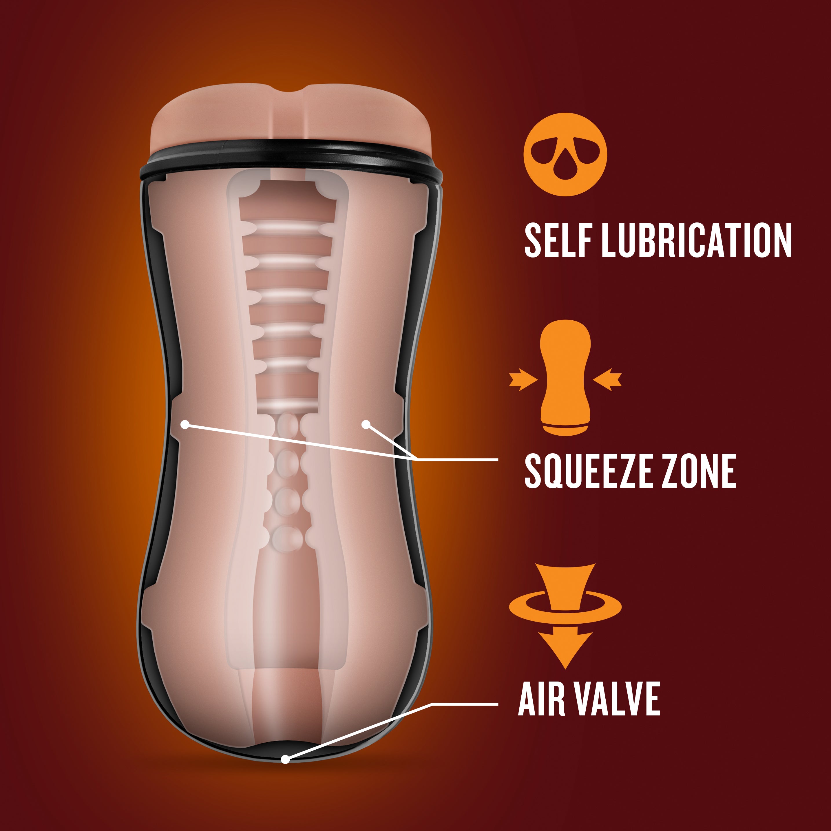 Loverboy The Cowboy Self Lubricating Stroker for Men Strokers - Manual