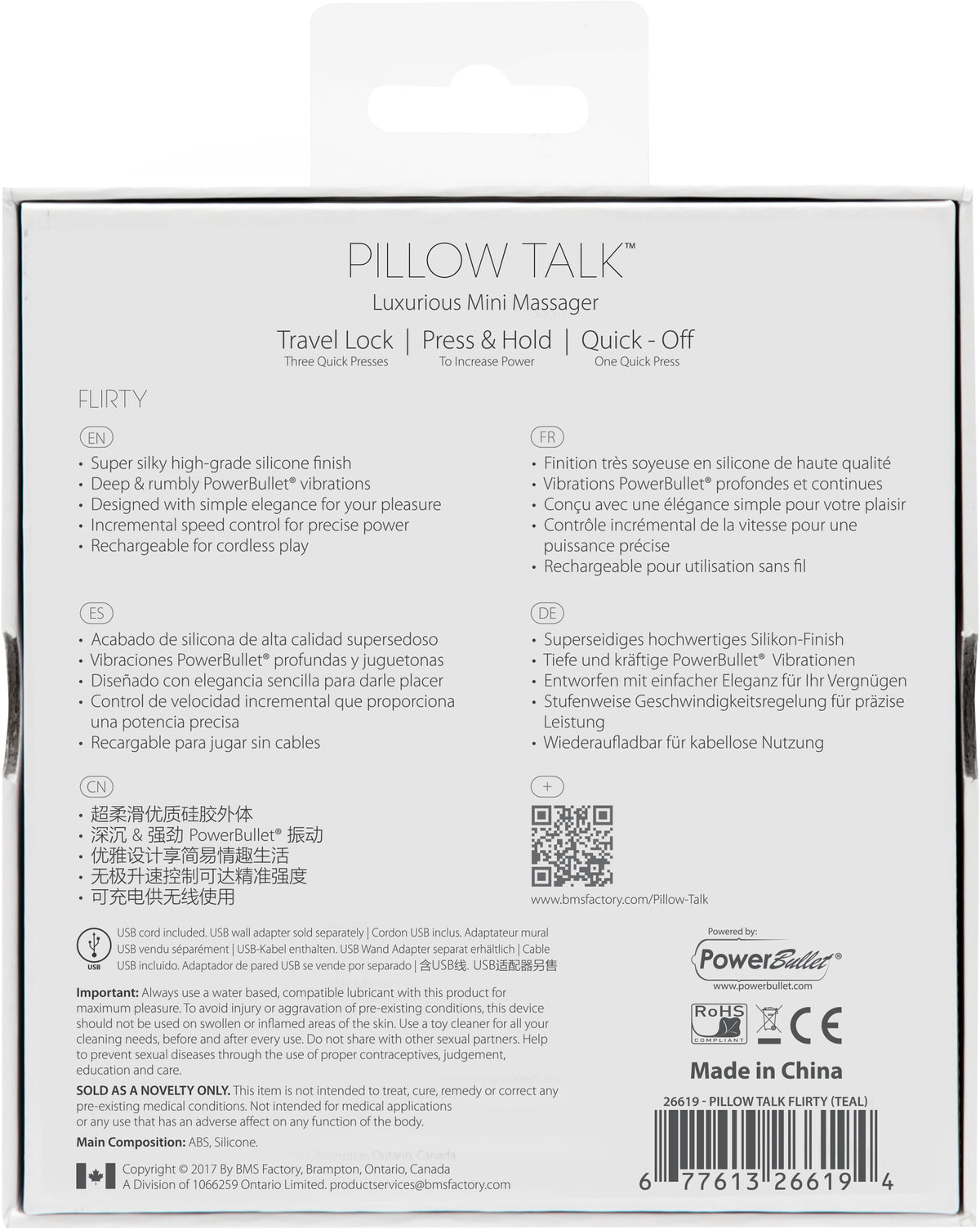 Pillow Talk Flirty Vibe with Swarovski Crystal – Small Vibrator > Vibrators > Standard Vibrators