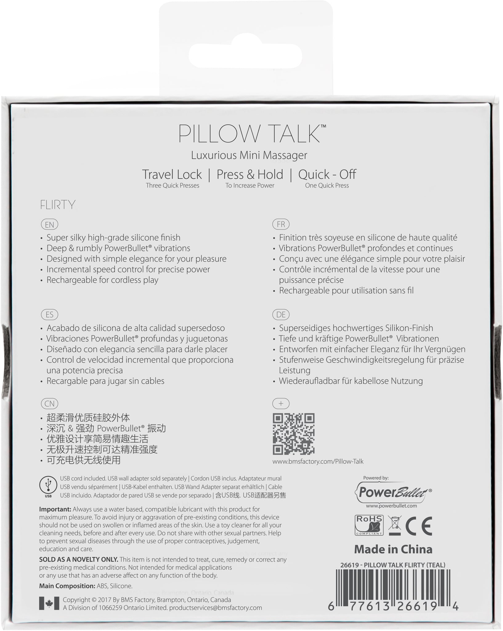 Pillow Talk Flirty Vibe with Swarovski Crystal – Small Vibrator > Vibrators > Standard Vibrators