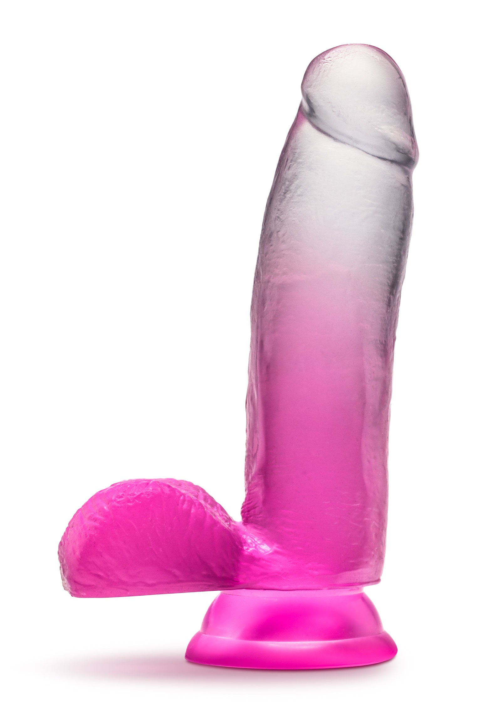 B Yours Sugar Magnolia 7in Dildo Fuchsia with Suction Base DONGS