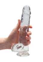 RealRock Crystal Clear 9 Inch Body-Safe Phthalate-Free TPE Realistic Dildo With Balls > Dildos > Realistic Dildos