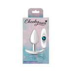 Cheeky Charms Silver Anchor Butt Plug with Clear and Teal Jewel Kit > Anal Range > Jewel Butt Plugs