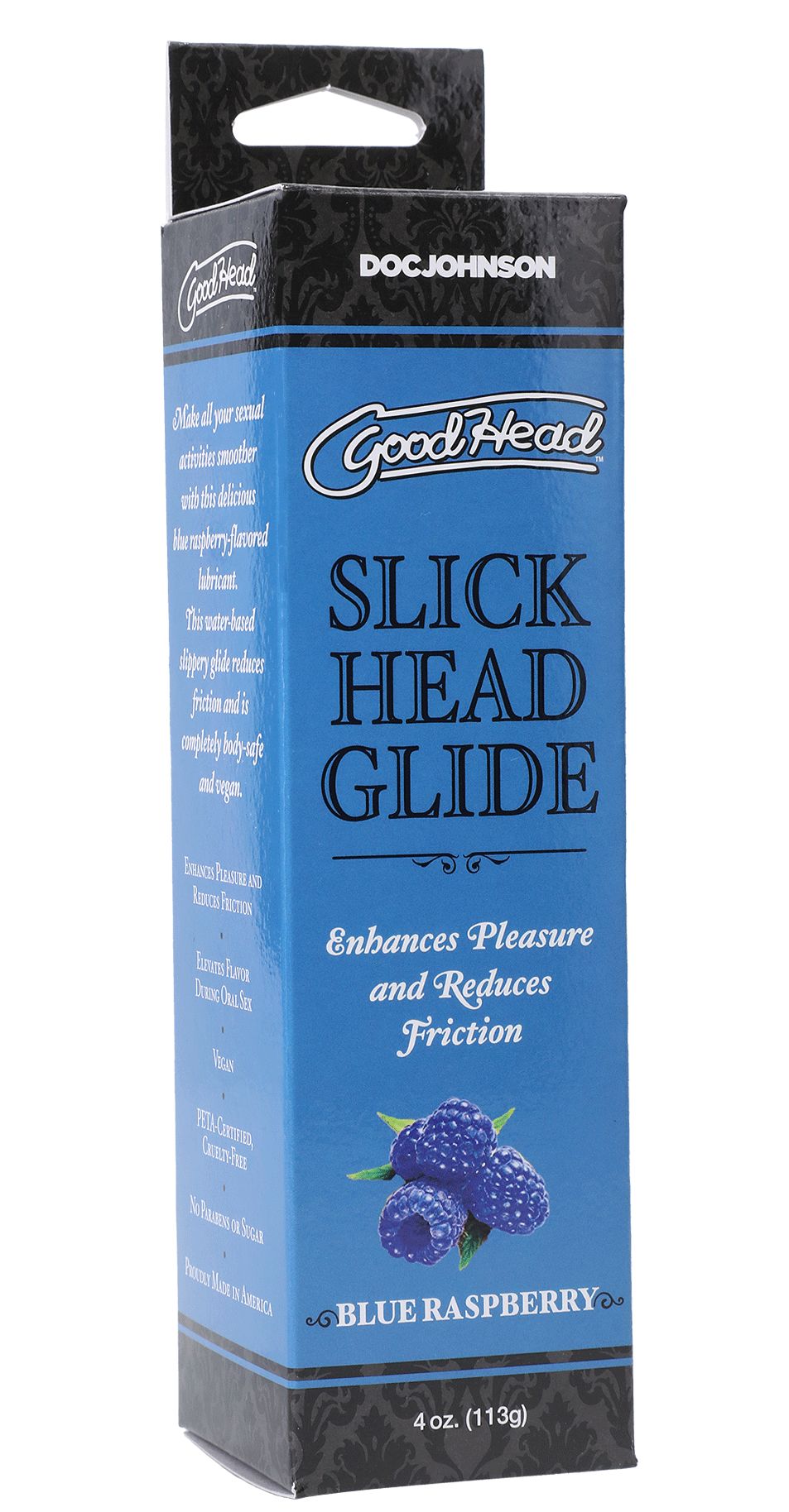 Slick Head Glide – Water-Based Blue Raspberry Flavored Personal Lubricant 4 Oz > Lube > Flavoured