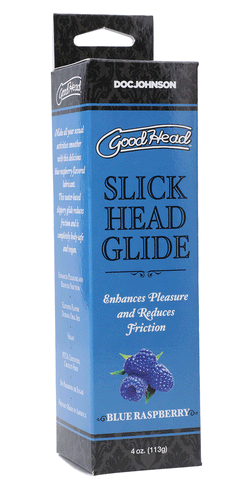 Slick Head Glide – Water-Based Blue Raspberry Flavored Personal Lubricant 4 Oz > Lube > Flavoured
