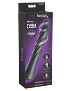 Anal Fantasy Elite Twist Ecstasy – Spiral Sculpted Anal Plug Black > Anal Range > Vibrating Butt Plugs