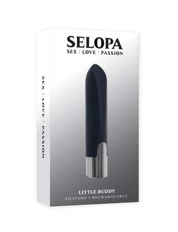 Selopa Little Buddy - Vibrating Bullet 7cm Insertable Size Black BULLETS