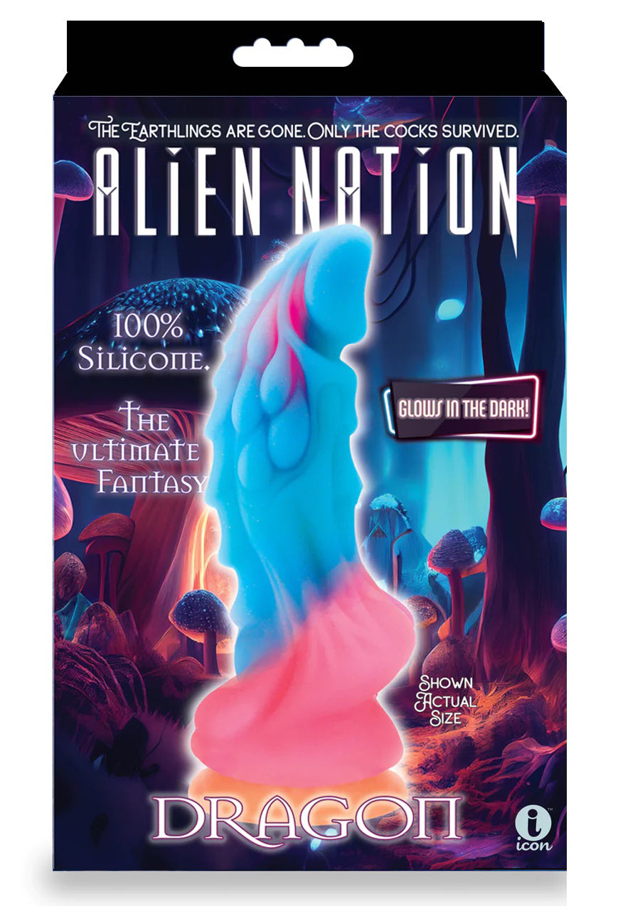 Alien Nation Glow Dragon – Glow in the Dark 23 cm Fantasy Dong > Dildos > Fantasy