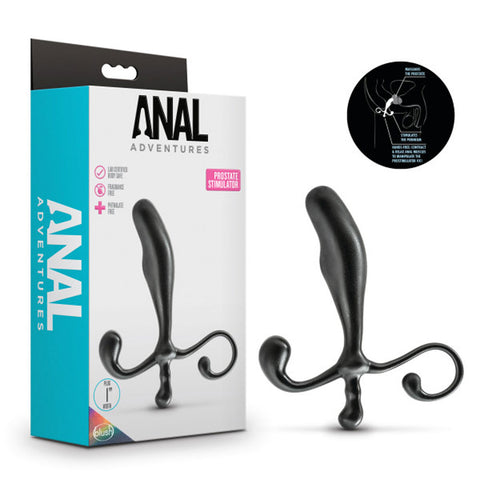 Anal Adventures Prostate Stimulator Black Hands-Free Sex Toy Black Prostate Tools