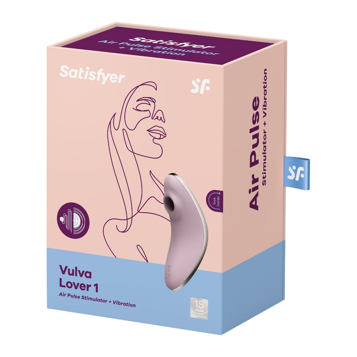 Satisfyer Vulva Lover 1 Violet Compact Clitoral Stimulator > Sex Toys For Ladies > Air Pulsation