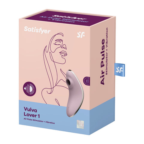 Satisfyer Vulva Lover 1 Violet Compact Clitoral Stimulator > Sex Toys For Ladies > Air Pulsation