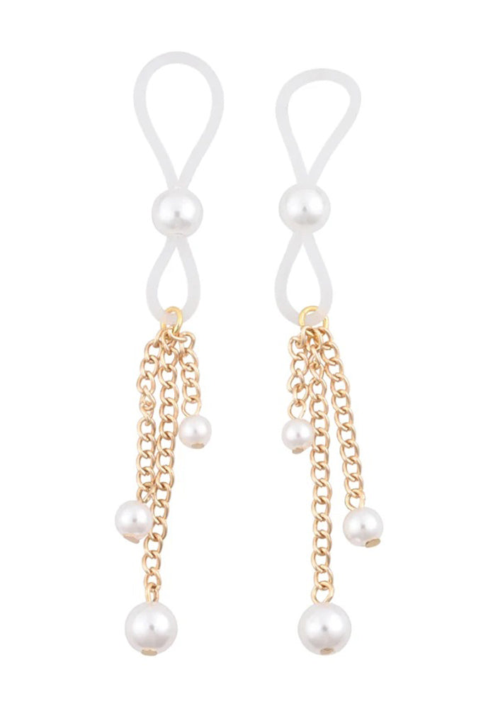Sex & Mischief Pearl Nipple Ties – Elegant Nipple Accessory > Sex Toys > Nipple Clips