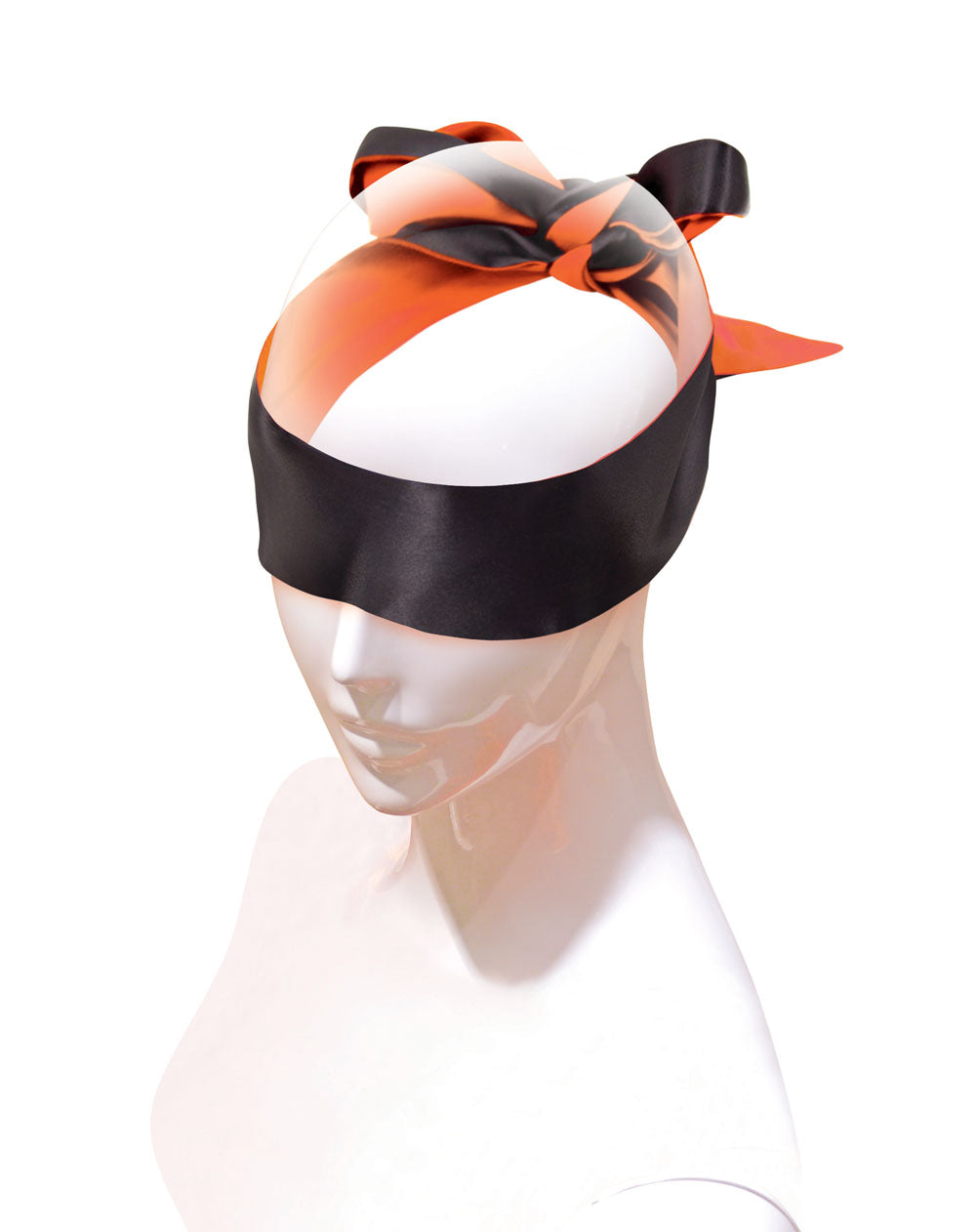 Orange Is The New Satin Sash Orange Blindfold Black > Bondage Gear > Blindfolds
