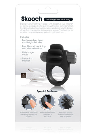 Skooch Charged – Rechargeable Vibrating Cock Ring with Textured Stimulation > Sex Toys > Couples Toys