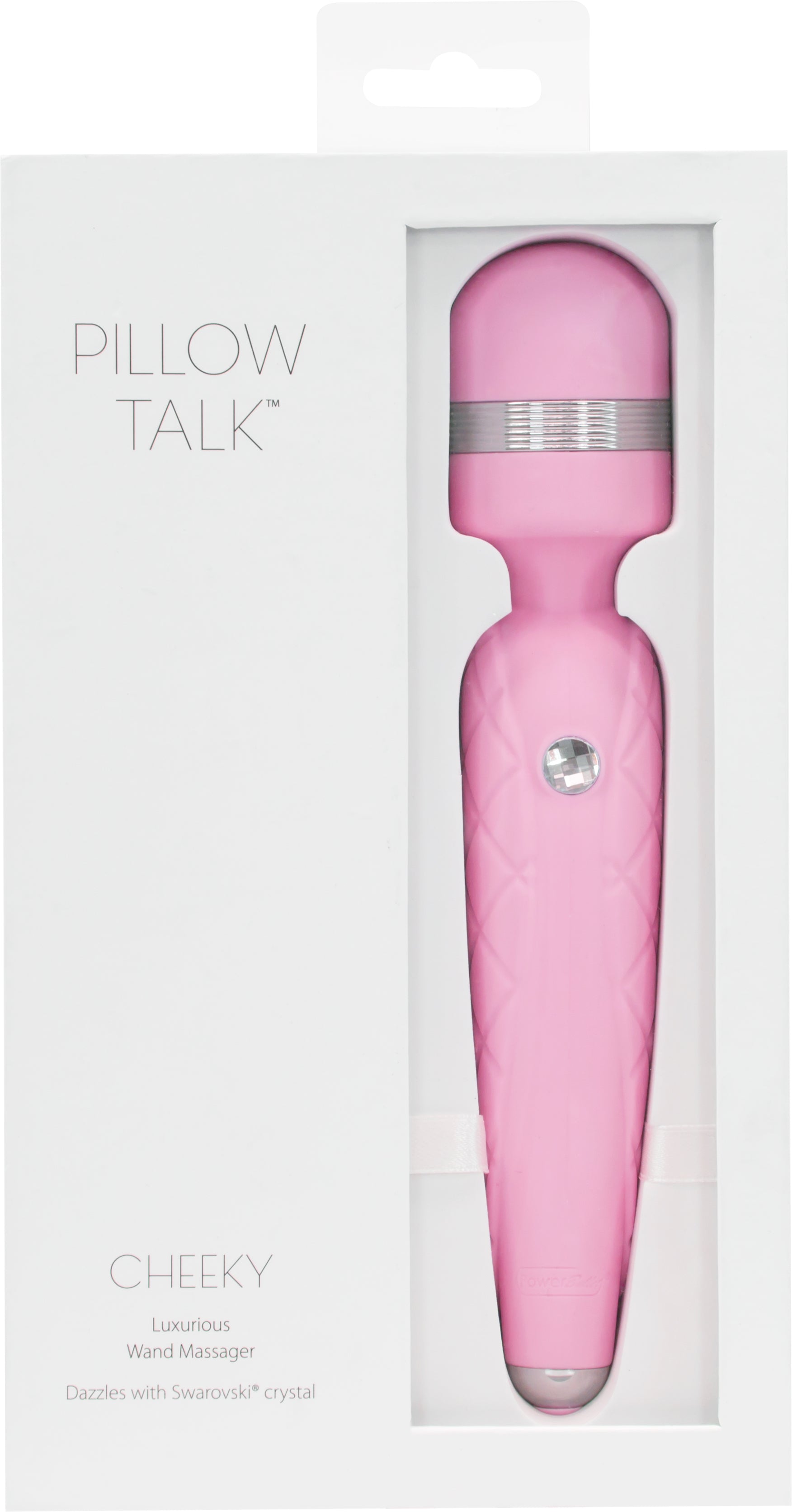 Pillow Talk Cheeky Wand – Luxury Wand Vibrator with Swarovski Crystal Pink > Sex Toys > Massage Wands