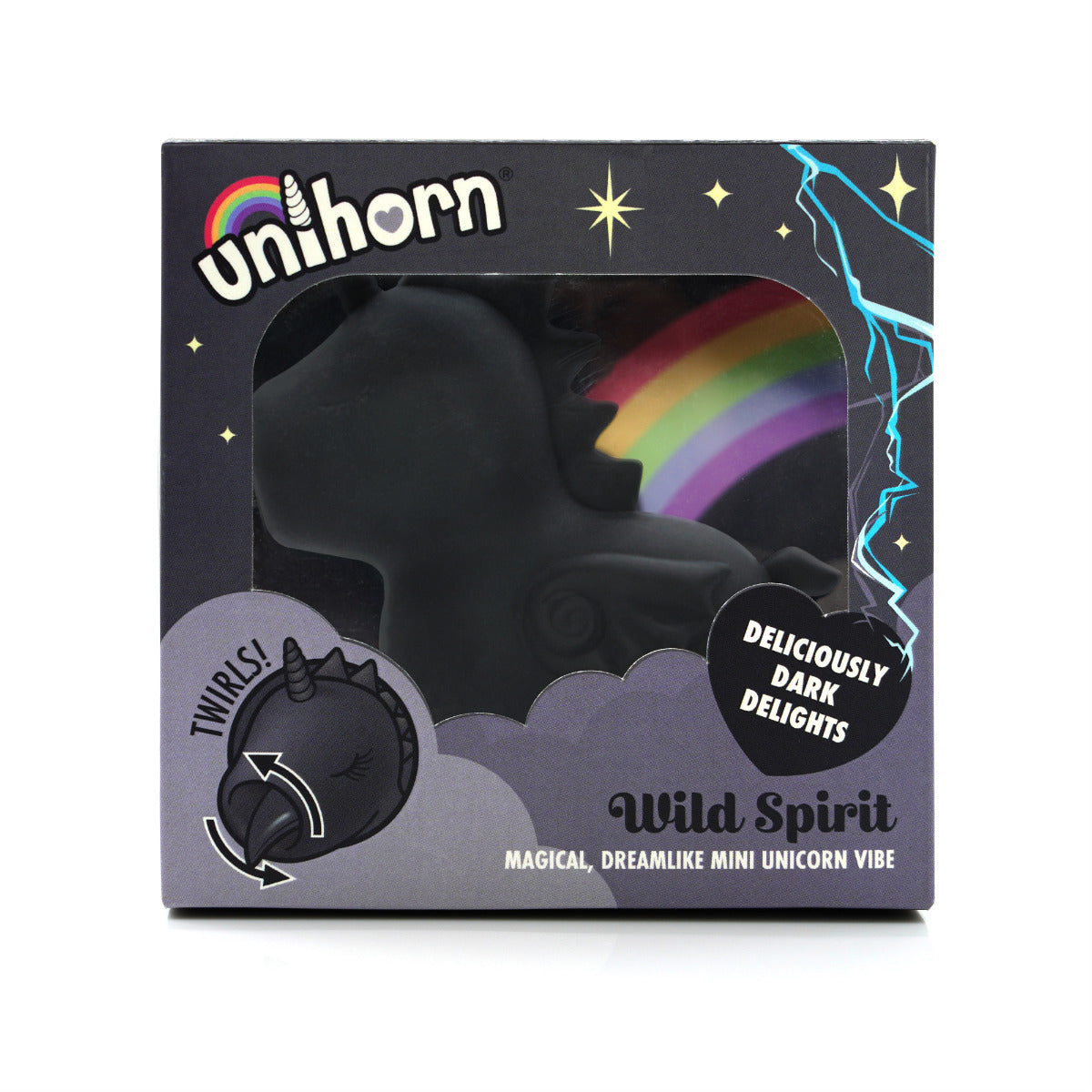 Wild Spirit The Lashing Tongue One – Mini Unicorn Vibrator with 10 Speeds and Motions > Vibrators > Ladies > Clitoral Vibrators and Stimulators