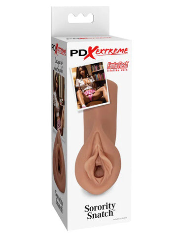 Pipedream Extreme Toyz Sorority Snatch Brown Vagina Stroker Strokers - Manual