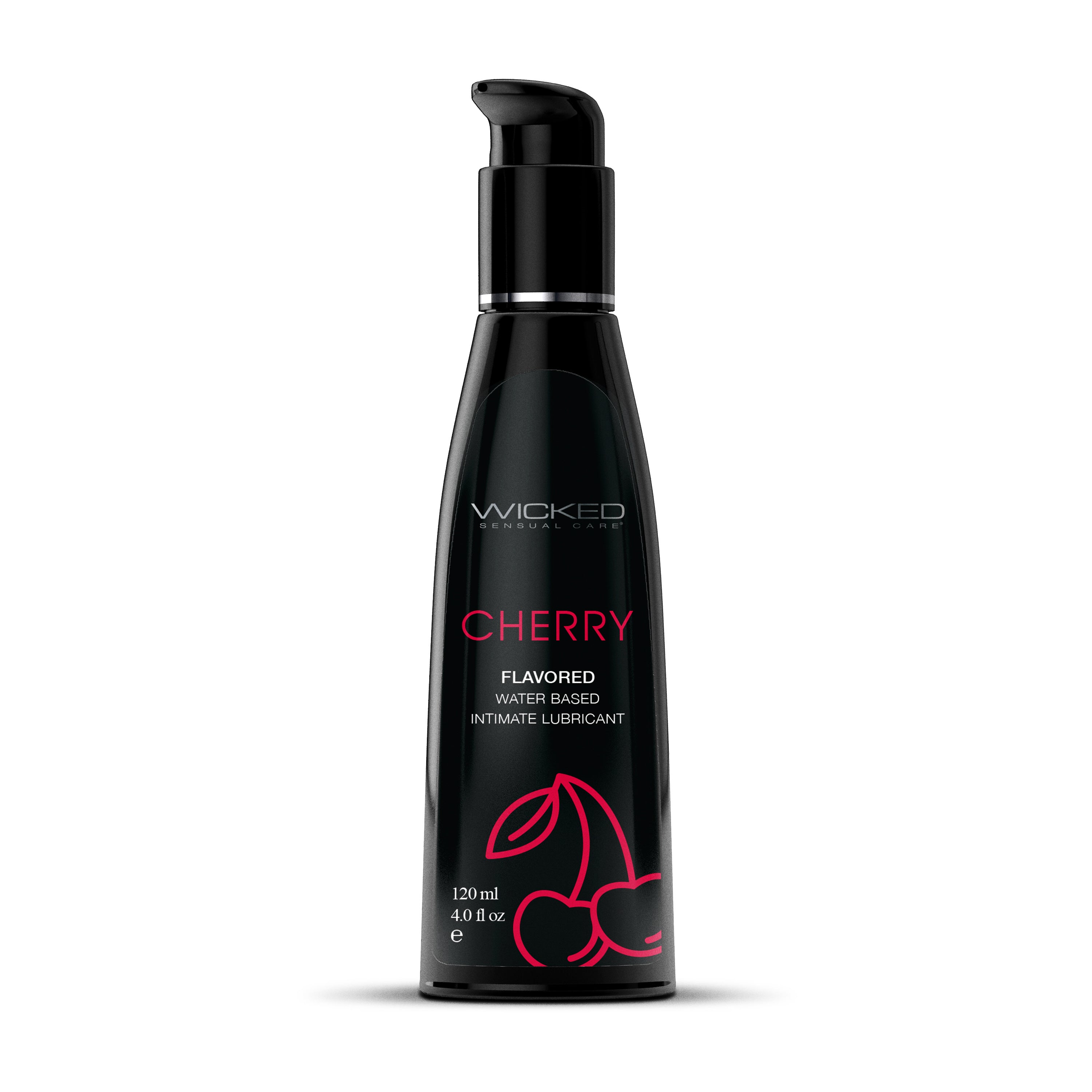 Wicked Aqua Cherry Water Based Lubricant 30ml (1 oz) Bottle > Lube > Flavoured