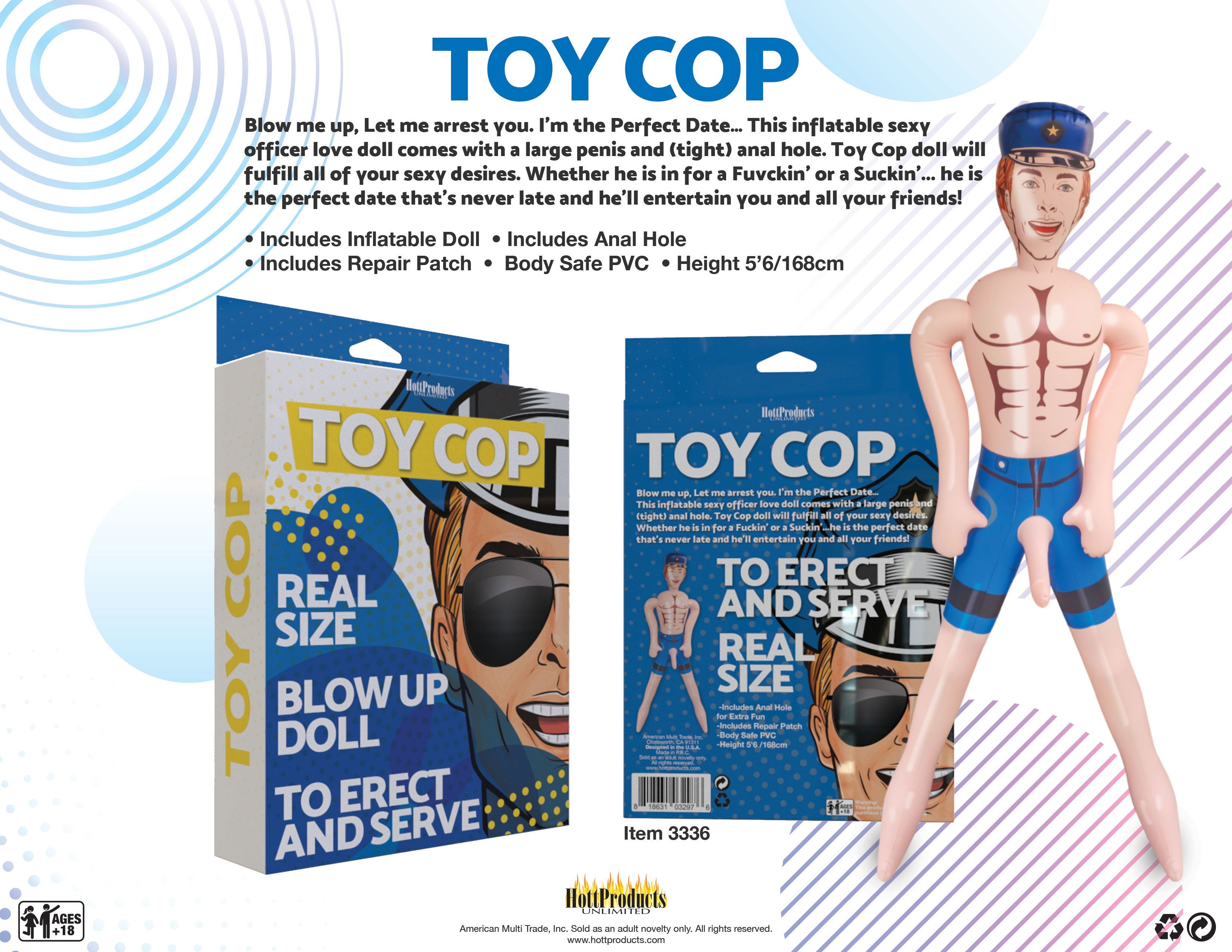 Top Cop Inflatable Doll Default Title > Sex Toys > Sex Dolls > Novelty Inflatables