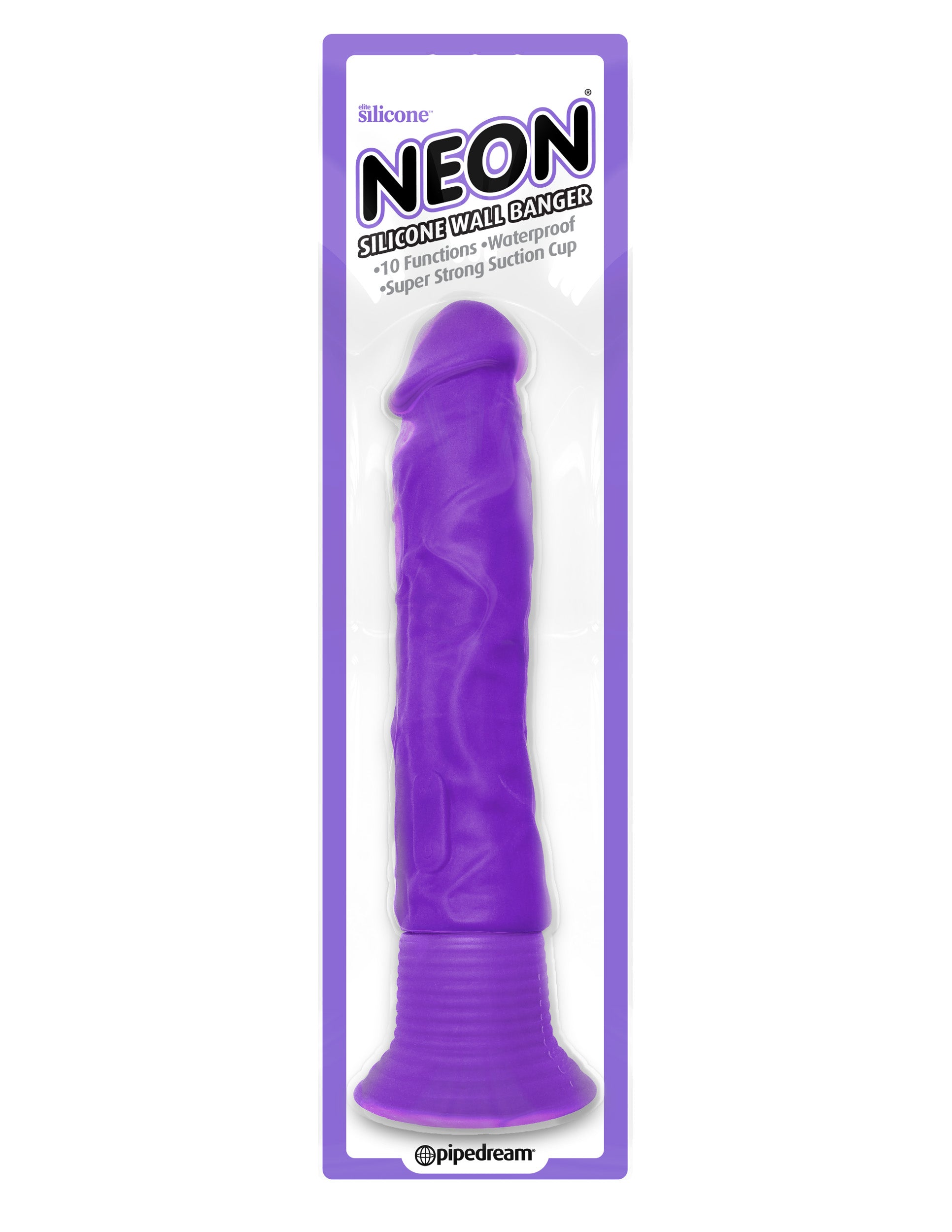 Neon Silicone Wall Banger 15.2 cm (6'') Vibrating Dong with Suction Cup DONGS
