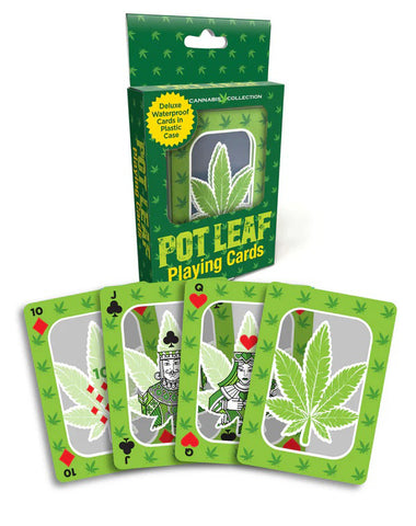 Pot Leaf Waterproof Playing Cards for Adult Party Games Playing Cards